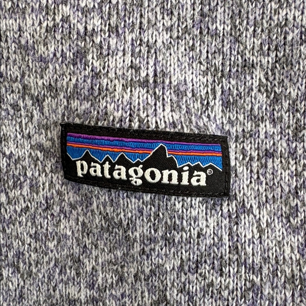 Patagonia Better Sweater Heathered Lavender & Grey 1/4 Zip - Picture 3 of 7